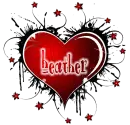 heather red heart