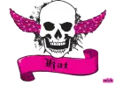 kat pink skull