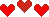 Mini Red Hearts