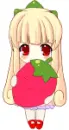 Girl with strawberry