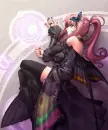 laying down