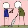 My toe