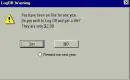 Log Off Warning
