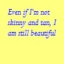 about being yourself
