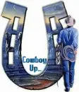 Cowboy Up HorseShoe
