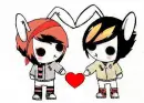 emo bunny love