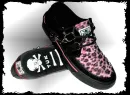 pink black skull shoes