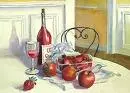 Strawberries and wine 