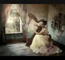 CHICK PLAYING HARP
