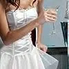white,dress