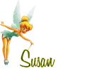 Glitter Tinkerbell for Susan