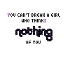 You Can't