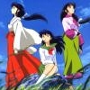 Kikyou Kagome and Sango