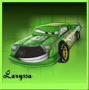 Green Cartoon Car for Laryssa