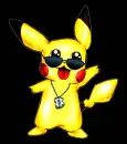Pikachu tryin 2 b cool!LOL