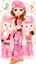 girl withe bunnyz