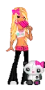 Girl with popsicle