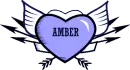 Amber - Heart w/ Wings