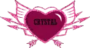 Crystal - Heart w/ Wings