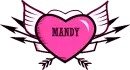 Mandy - Heart w/ Wings