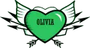 Olivia - Heart w/ Wings