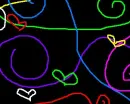 Hearts and swirls