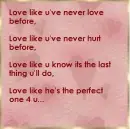Love like...