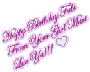 HAPPY BIRTHDAY