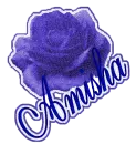 BLUE ROSE WITH AMISHA NAME