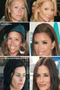 With and without makeup