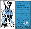 Top 10 Reasons You're an Aquarius