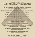 Top 10 Military Slogans