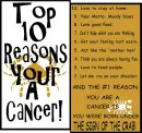 Top 10 Reasons You're a Cancer