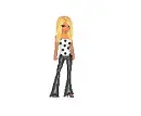 black and white doll