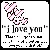 i love you