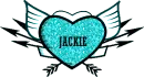 Jackie - Heart w/Wings