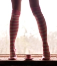 Pink Stockings and Coffee 