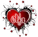 olga red animated heart