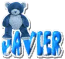 javier blue teddy bear
