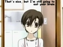 Haruhi's gonna eat your Brain.