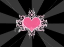 Pink love heart 