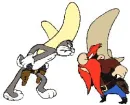 bugs bunny & yosimite sam