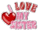i love my sister
