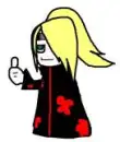 deidara tumbs up