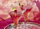 Two pink drinks
