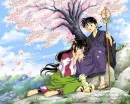 Sango,Miroku and Kirara