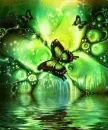 green butterfly