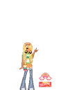 doll with rainbow and skittlez and fun