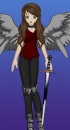 Warrior anime doll