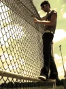 boy and fence